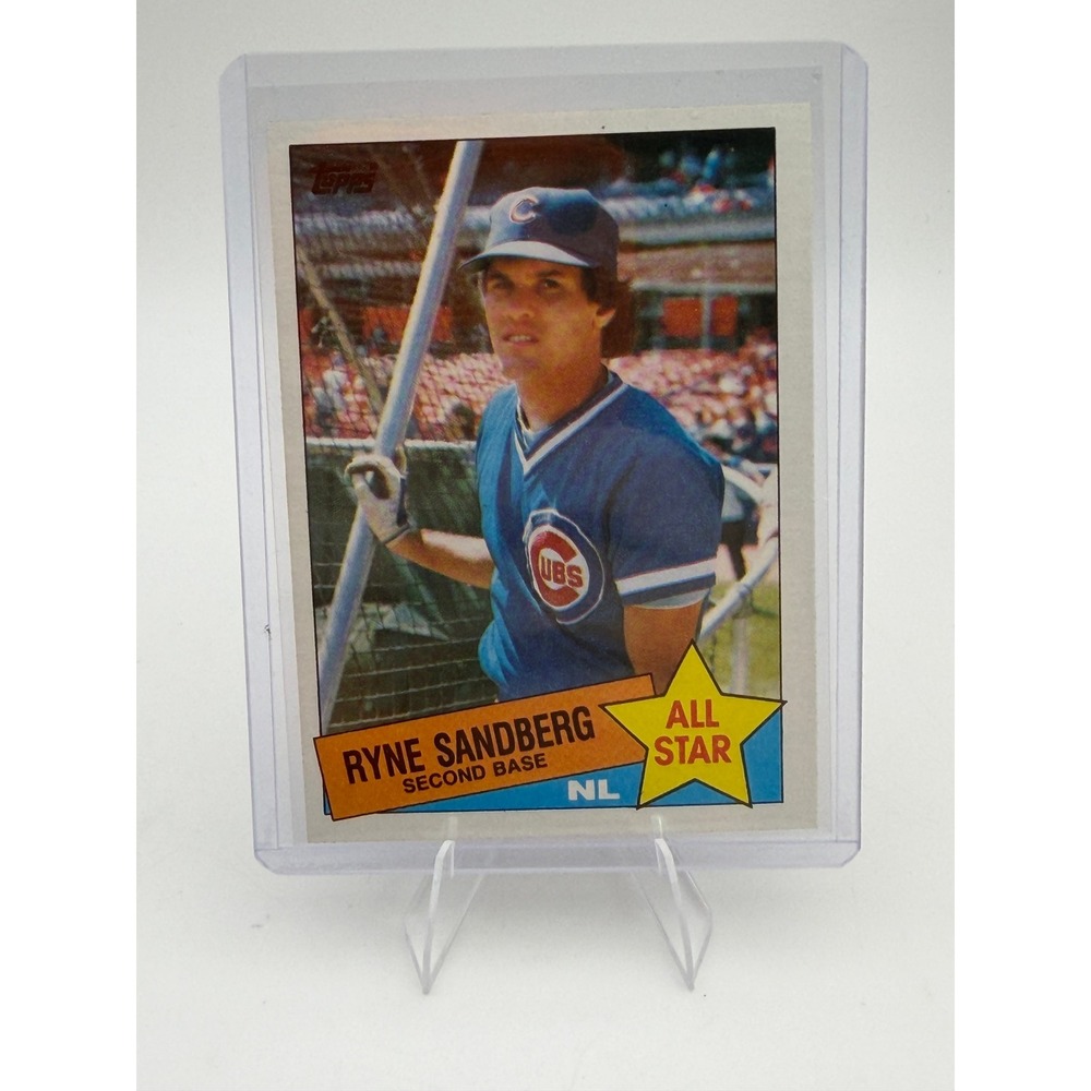 1985 Topps Ryne Sandberg Chicago Cubs All Star #713 Baseball Card NM